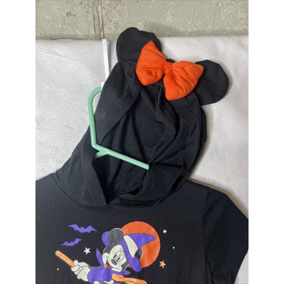 Disney Minnie Mouse Halloween Hooded Mouse Ears Tutu Dress Girls Size L 10-12 - Picture 3 of 6